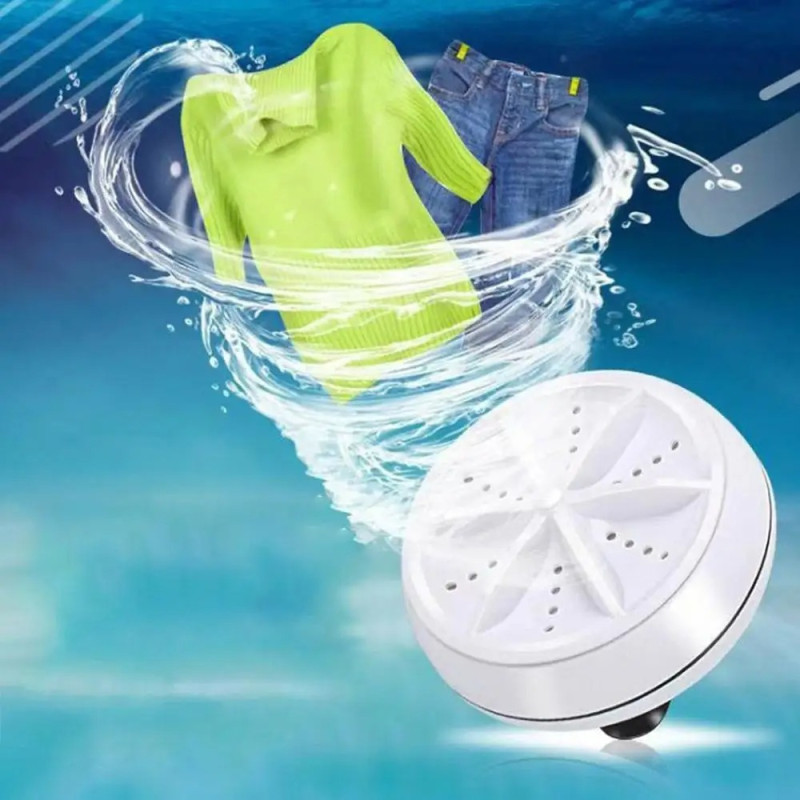 Portable Ultrasonic Turbine Mini Washing Machine