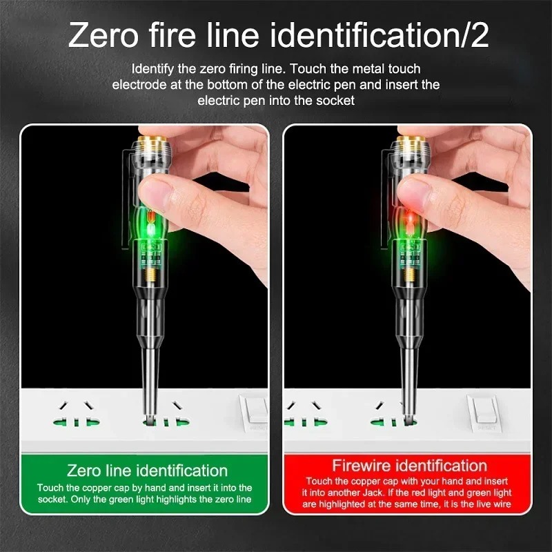 Smart Digital Electric Voltage Tester Pen with LED Indicator