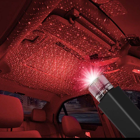 Automotive USB Roof Starry Sky LED Night Light Projector