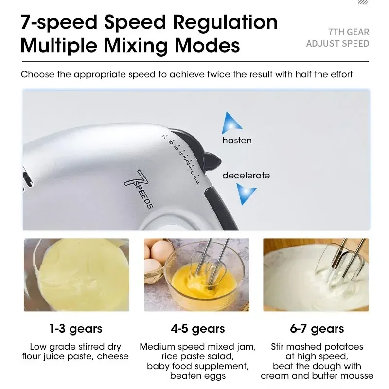 Scarlet High-Quality Electric Handheld Egg Beater & Mixer