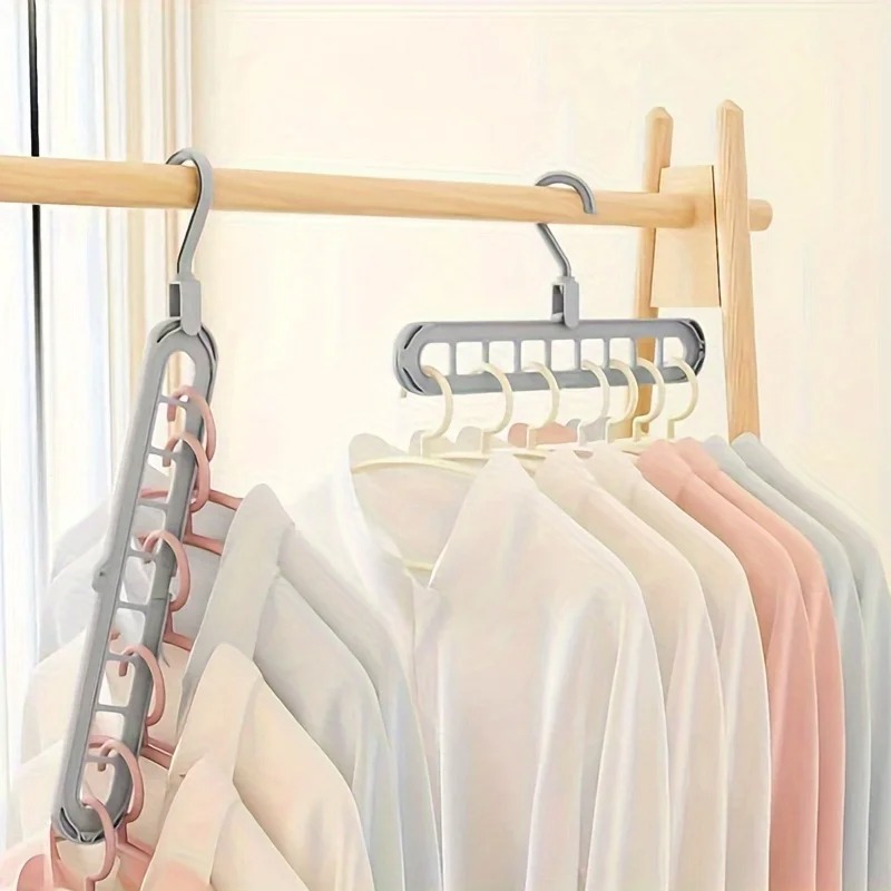 360° Rotatable 9-Hole Space-Saving Magic Clothes Hanger
