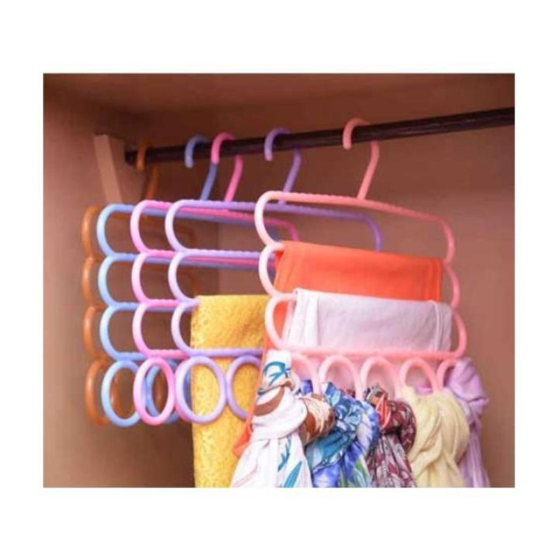 5-Layer Multifunctional Colorful Pants & Clothing Storage Hanger