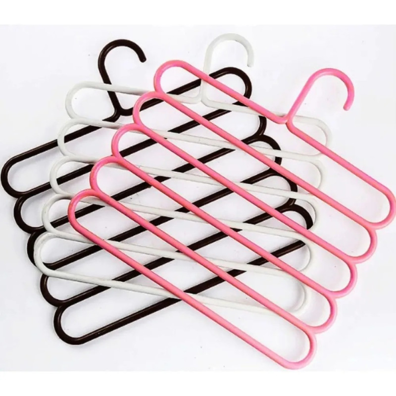 Multi-Layer 5-Hole Space-Saving Garment & Scarf Hanger
