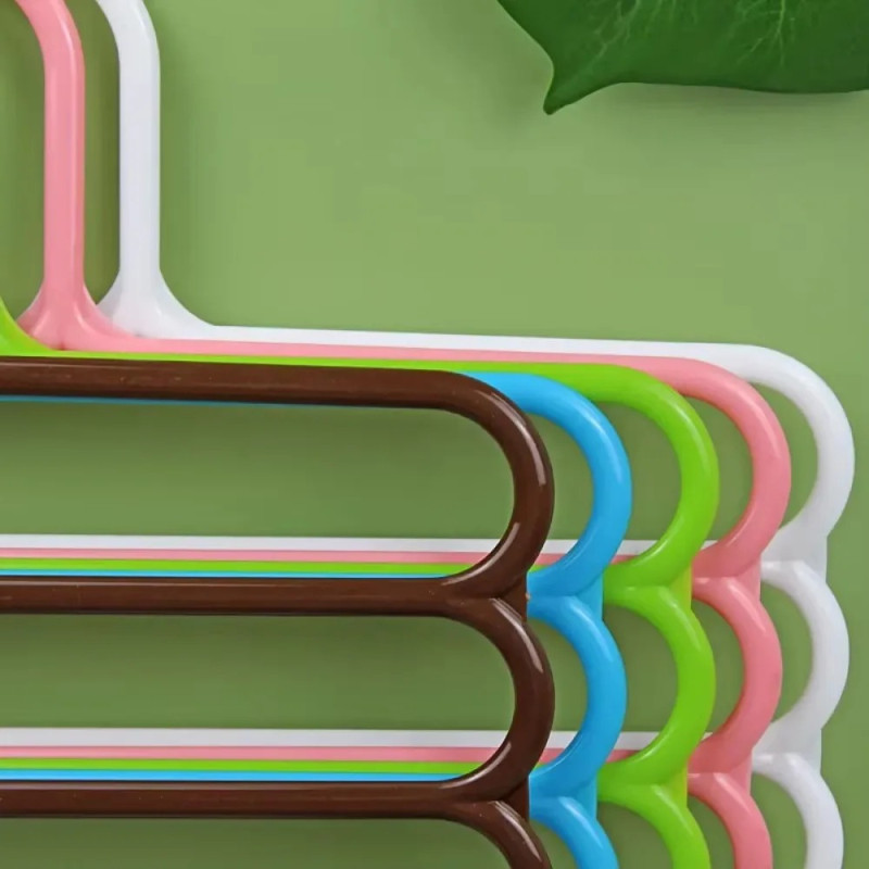 Multi-Layer 5-Hole Space-Saving Garment & Scarf Hanger