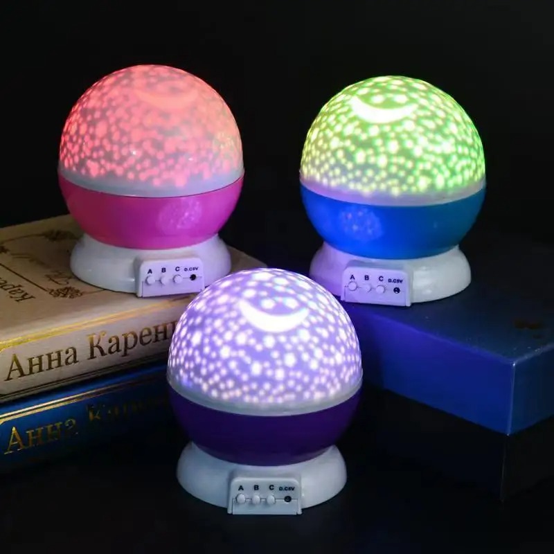 Star Master Romantic Rotating Starry Sky Night Light Projector