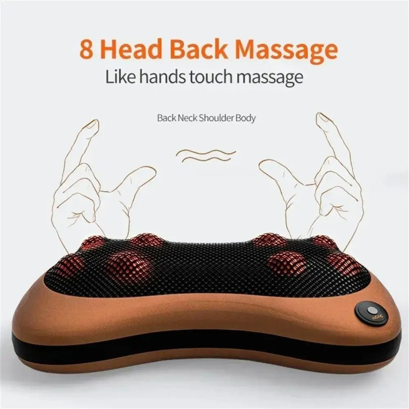 Multi-Functional 3D Kneading Electric Massager for Neck, Back, Waist & Legs