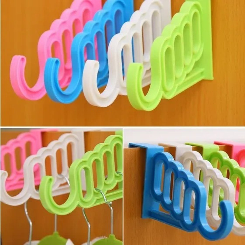 Over-the-Door Multi-Hole Clothing & Towel Hanging Organizer