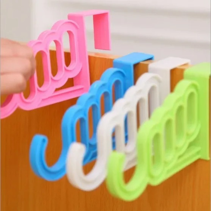 Over-the-Door Multi-Hole Clothing & Towel Hanging Organizer