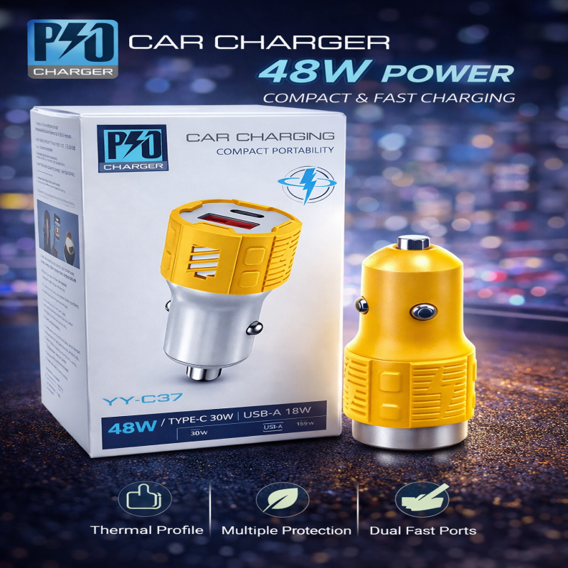 48W Dual Port Car Charger