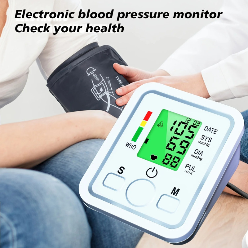 Automatic Digital Upper Arm Blood Pressure Monitor with USB Power