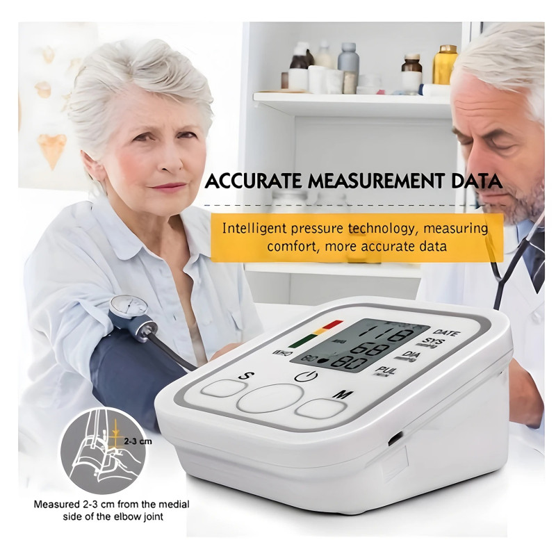 Automatic Digital Upper Arm Blood Pressure Monitor with USB Power