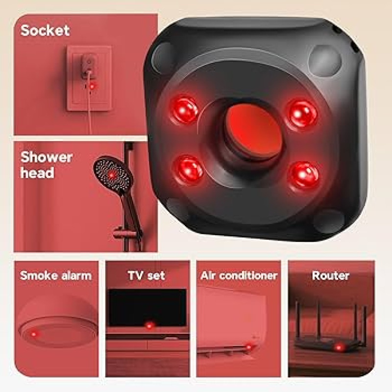 Portable Anti-Spy Hidden Camera Detector & Privacy Scanner