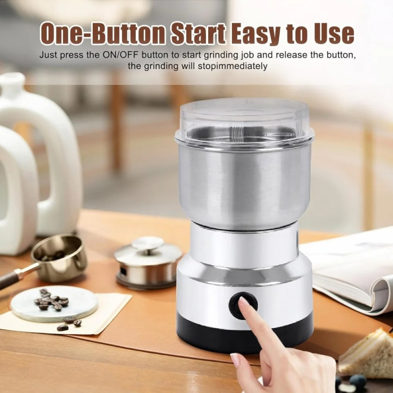 RAF Mini Electric Stainless Steel Coffee Bean & Masala Grinder