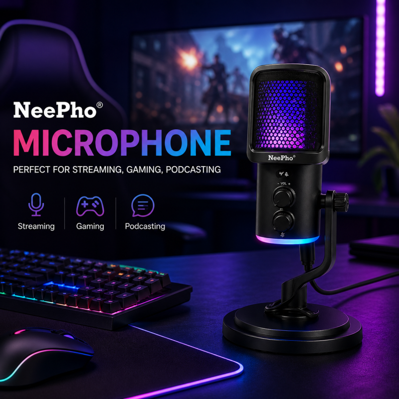 NeePho NP-M02 Podcast Condenser Microphone
