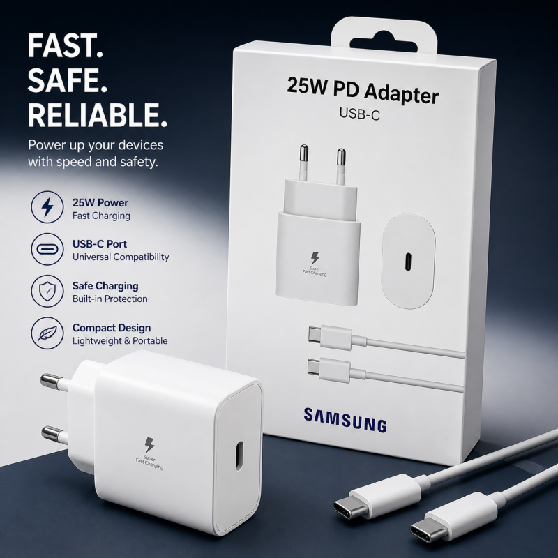 Samsung 25W Super Fast USB-C Charger with Type-C Cable