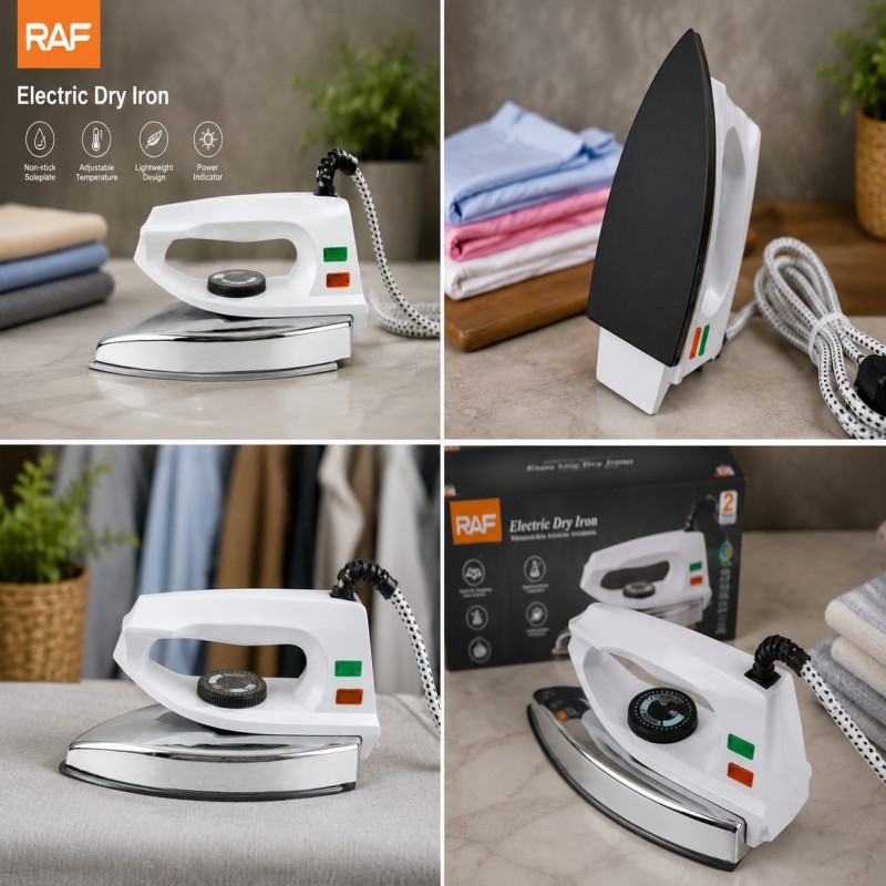 RAF Electric Deluxe Non-Stick Dry Iron