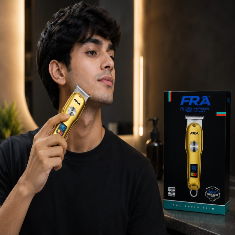 FRA Professional Cordless Hair Trimmer with Digital LED Display