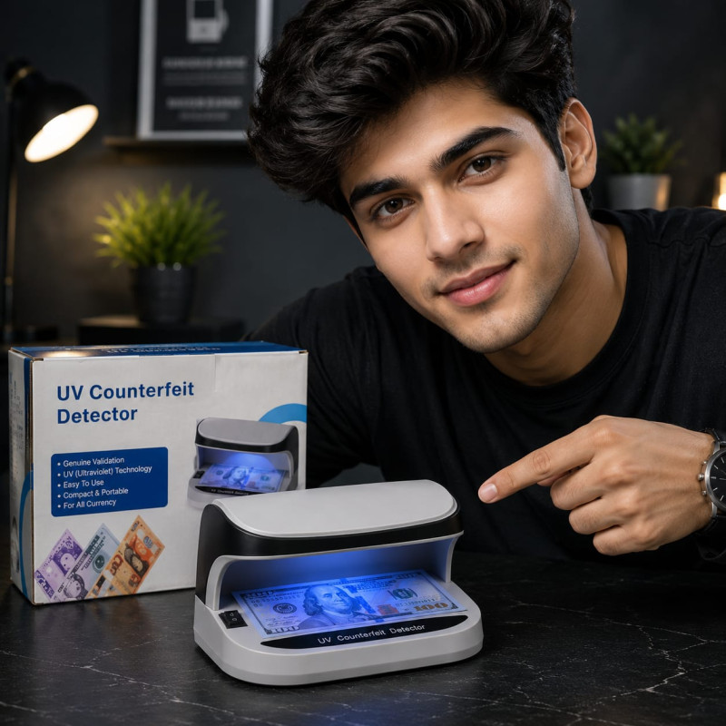 Portable Rechargeable UV Counterfeit Bill & Currency Detector Machine