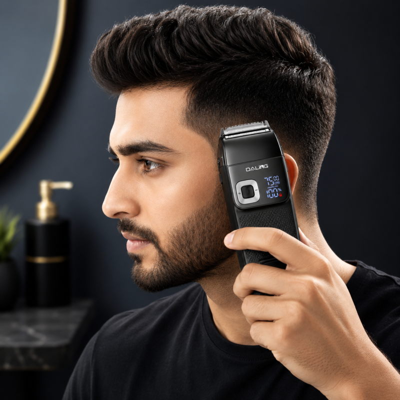 Daling DL-9300 2-in-1 7500RPM Cordless Electric Shaver & Groomer