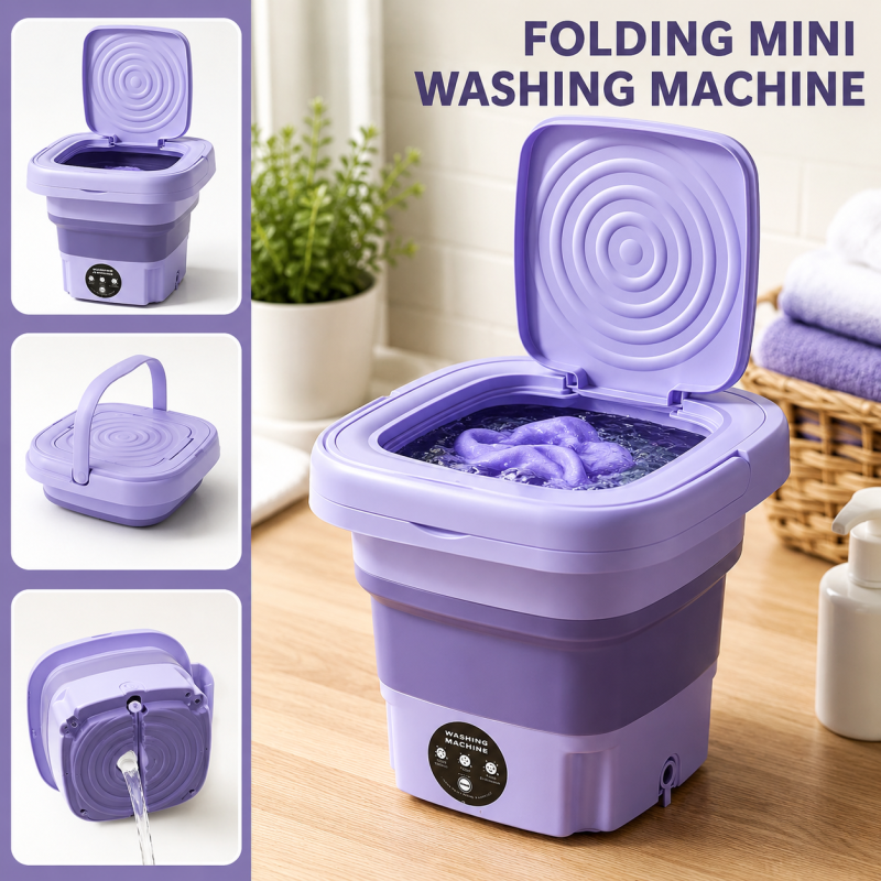 Compact Portable Mini Electric Washing Machine & Spin Dryer