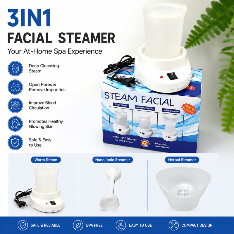 Shinon 3-in-1 Multifunctional Facial, Nasal, and Steam Inhaler