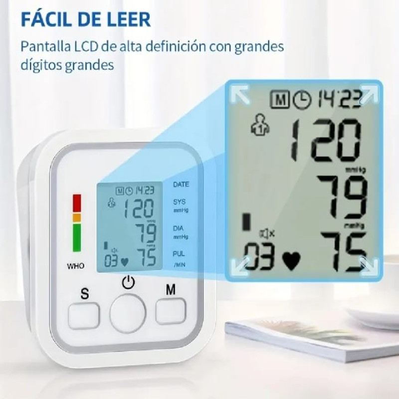 Automatic Digital Upper Arm Blood Pressure Monitor with USB Power