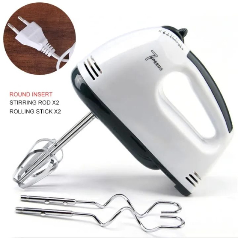 7-Speed Electric Kitchen Hand Mixer & Beater
