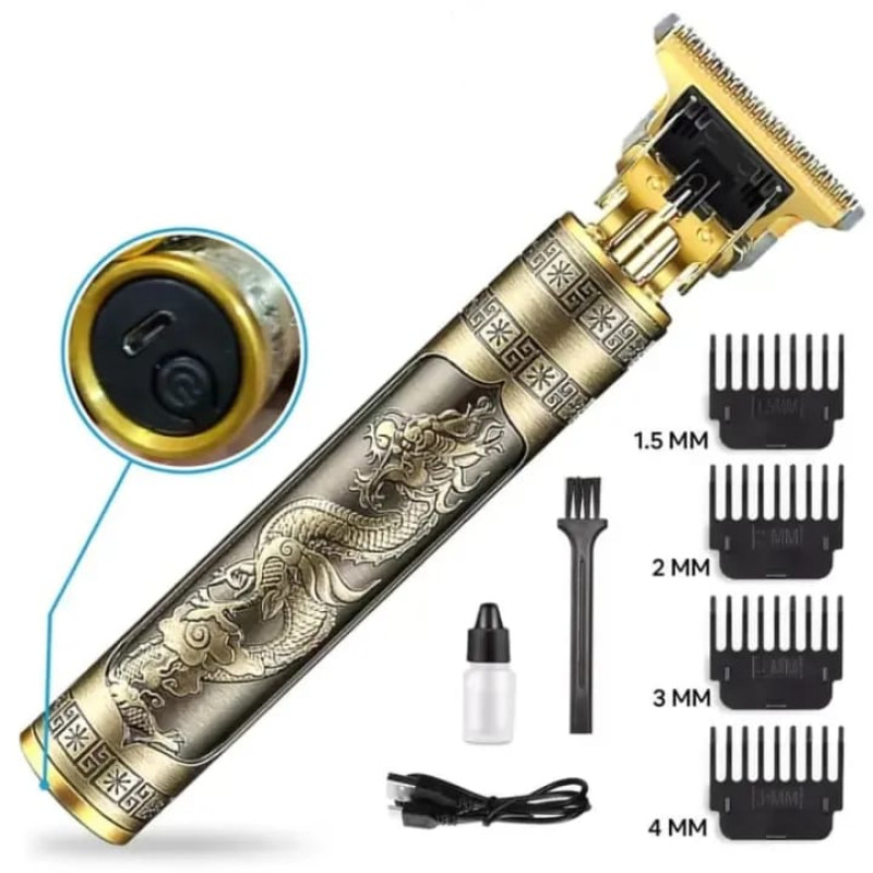 T9 Professional All-Metal Cordless Hair Trimmer & Barber Clipper