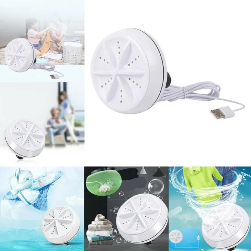 Portable Ultrasonic Turbine Mini Washing Machine