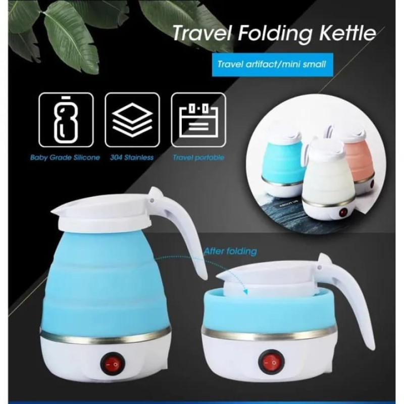 Portable 600ml Collapsible Electric Travel Kettle