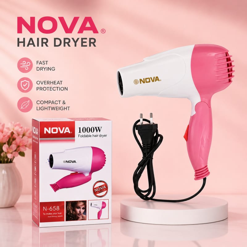 Nova Professional Foldable Travel Hair Dryer