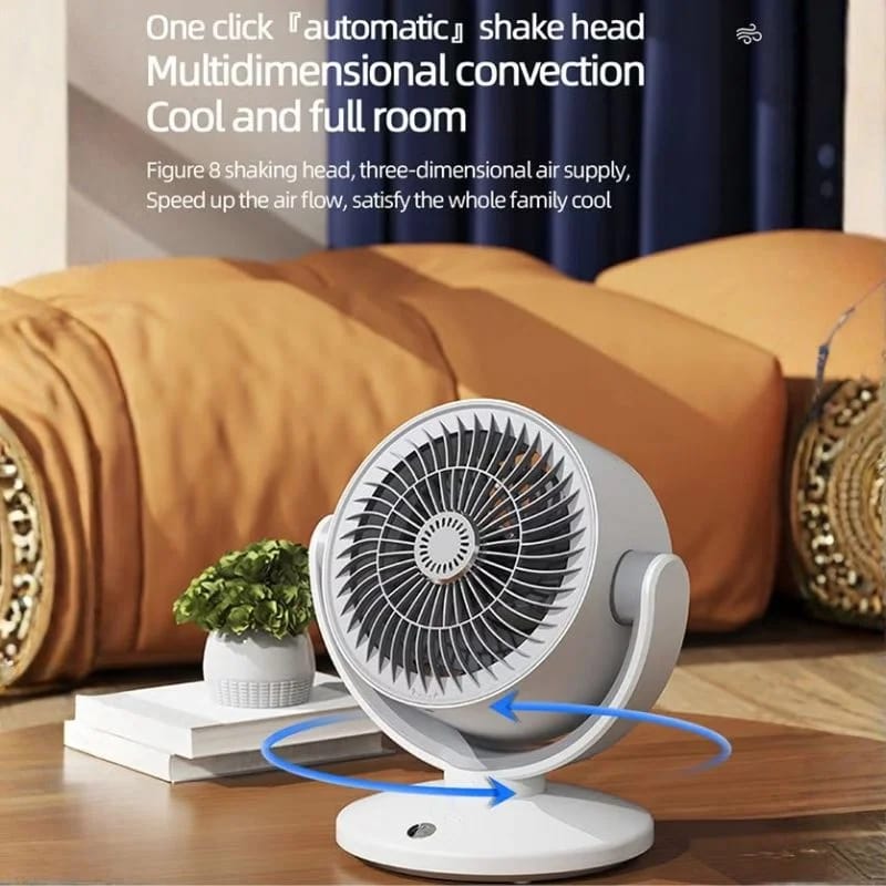 Strong 3-Speed USB Rechargeable Desktop Air Circulation Fan