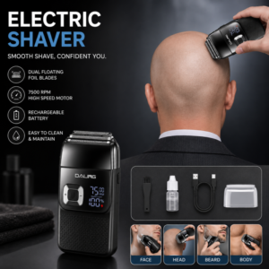 Daling DL-9300 2-in-1 7500RPM Cordless Electric Shaver & Groomer