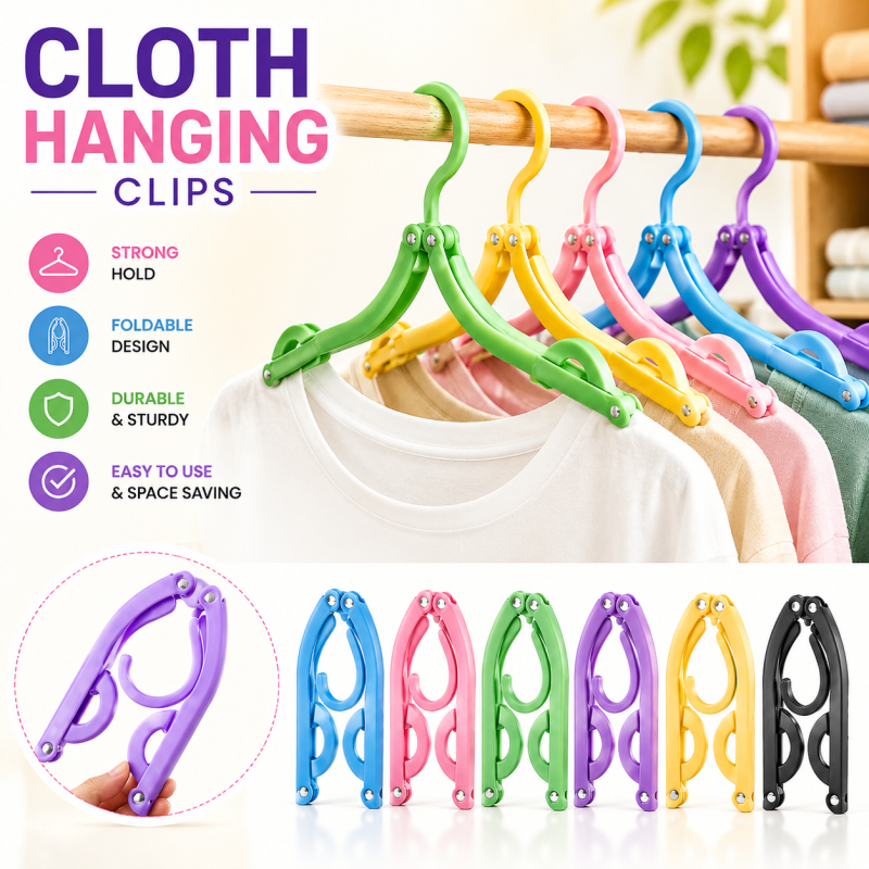 Foldable Travel Clothes Hangers