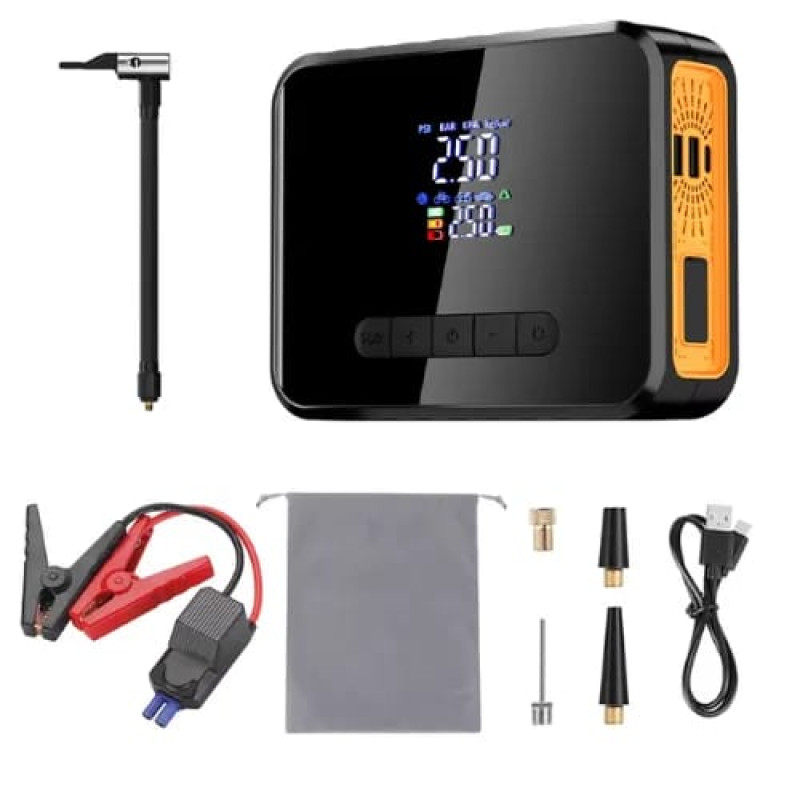 CX-319 4-in-1 Portable Car Jump Starter, Air Pump & Power Bank
