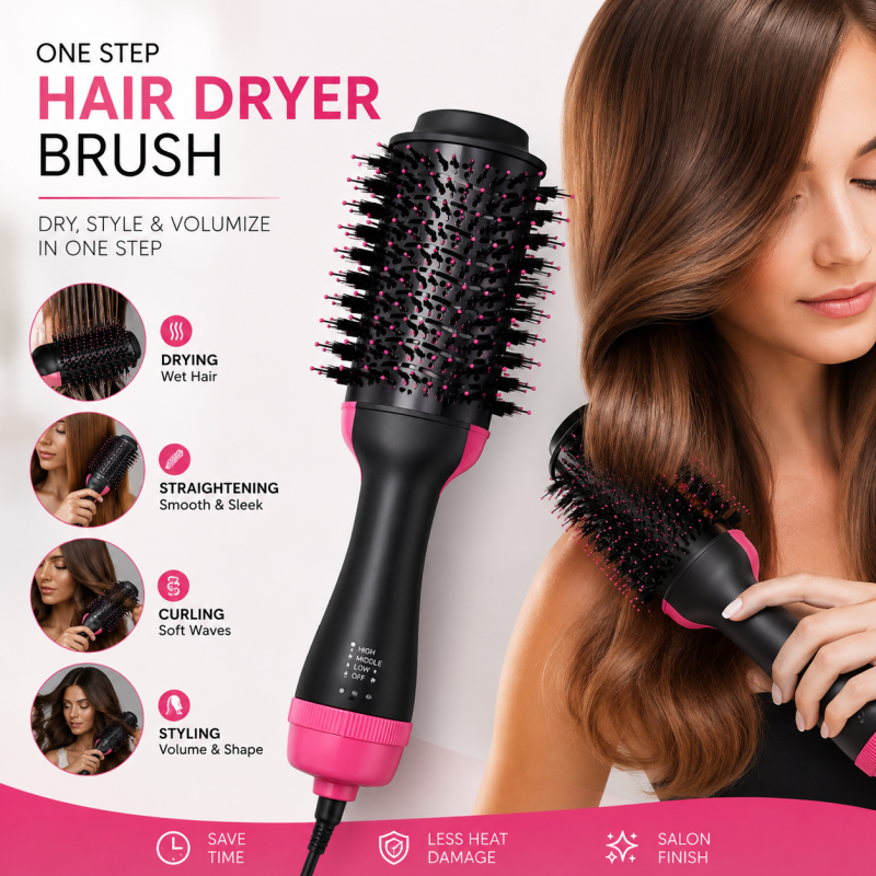One-Step Professional Hair Dryer and Volumizing Hot Air Brush
