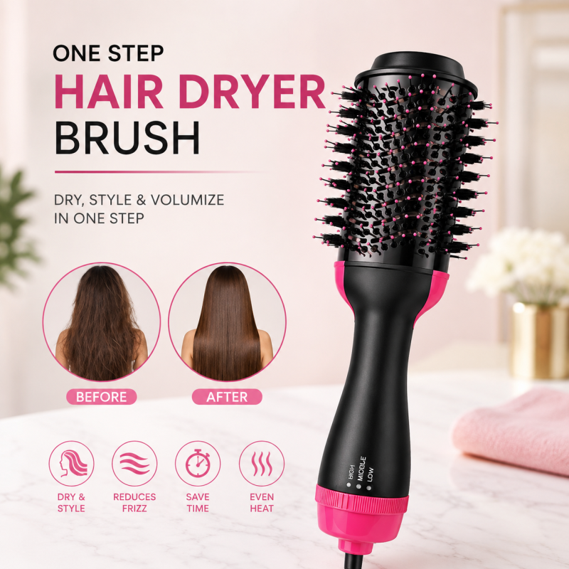 One-Step Professional Hair Dryer and Volumizing Hot Air Brush