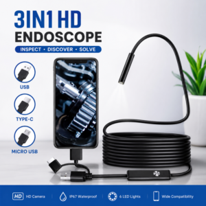 Dual Lens Borescope Endoscope Camera