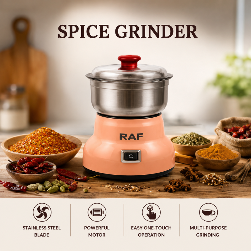 RAF Electric High-Speed Multifunctional Coffee, Spice & Grain Grinder