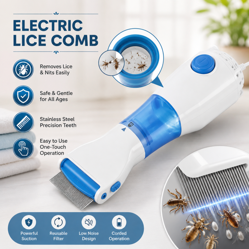 V-Comb Electronic Anti-Lice Treatment & Chemical-Free Comb