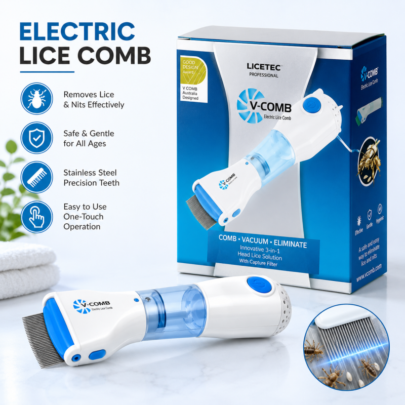 V-Comb Electronic Anti-Lice Treatment & Chemical-Free Comb