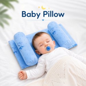 Ergonomic Memory Foam Baby Head Shaping Pillow for Flat Head Prevention