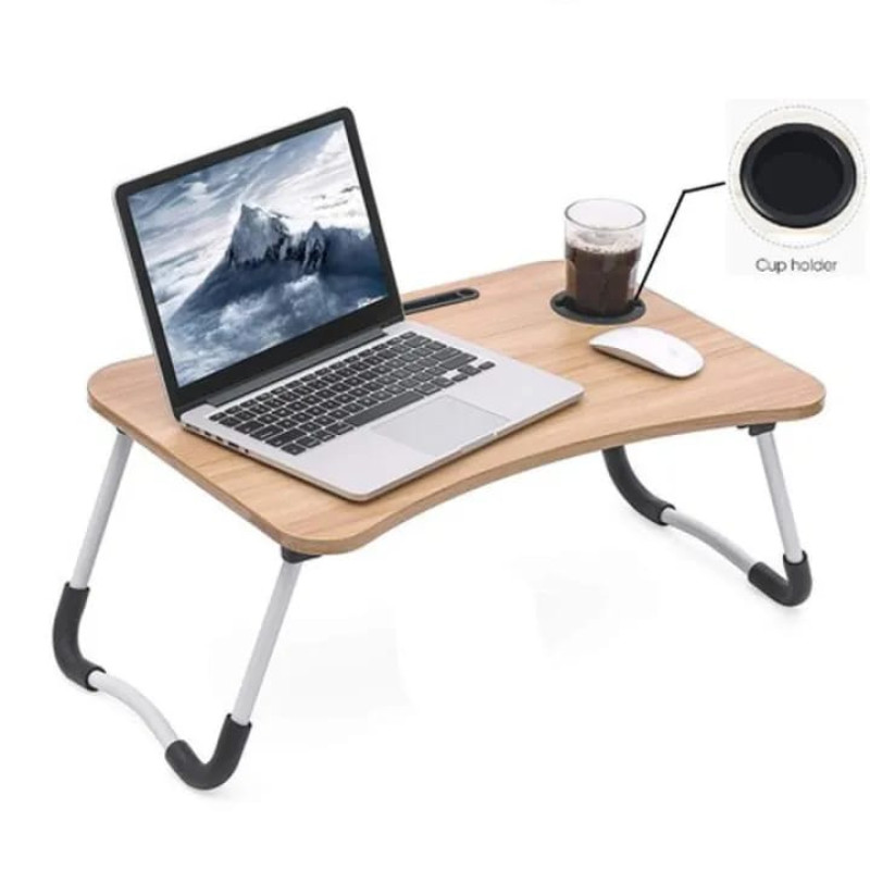 Multipurpose Foldable Laptop & Study Table with Cup Holder & Tablet Slot