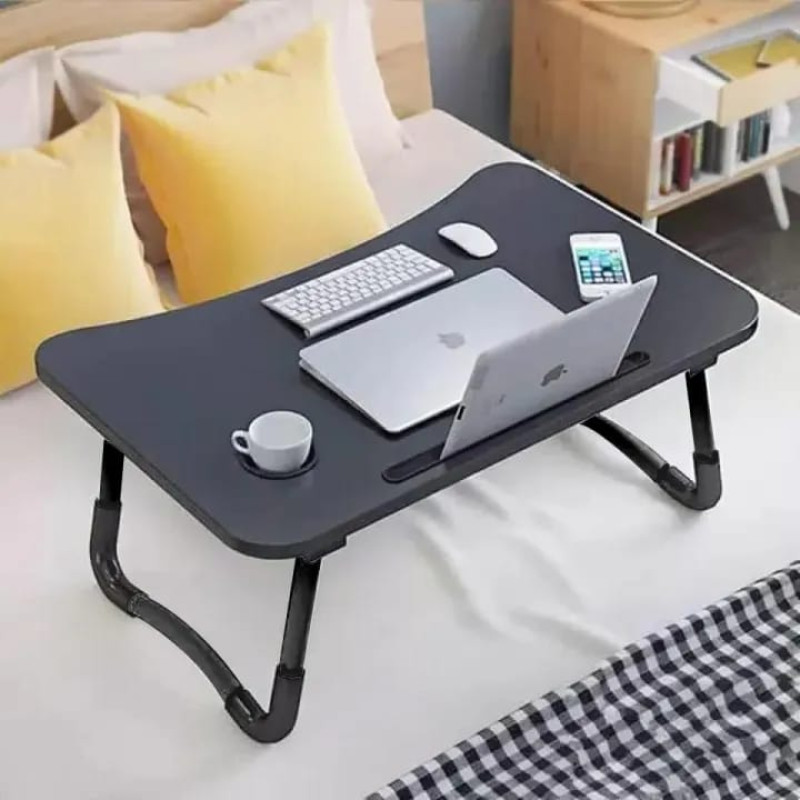 Multipurpose Foldable Laptop & Study Table with Cup Holder & Tablet Slot