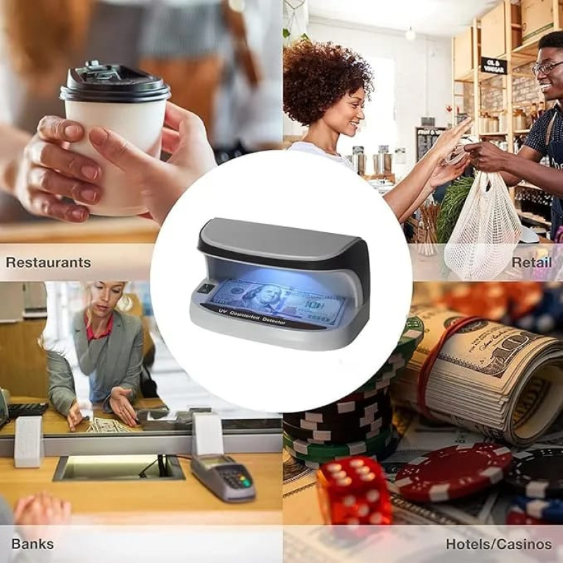 Portable Rechargeable UV Counterfeit Bill & Currency Detector Machine