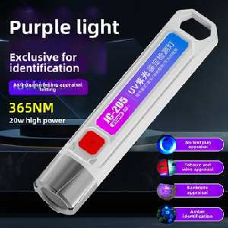 JC-205 UV Banknote Counterfeit Detector & Money Checking Torch
