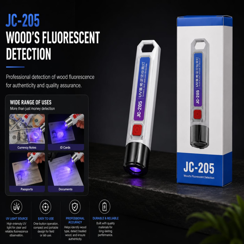 JC-205 UV Banknote Counterfeit Detector & Money Checking Torch