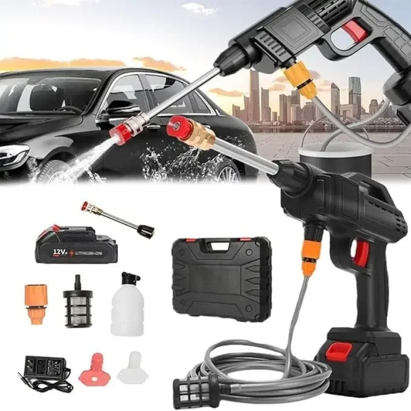 CX-319 4-in-1 Portable Car Jump Starter, Air Pump & Power Bank