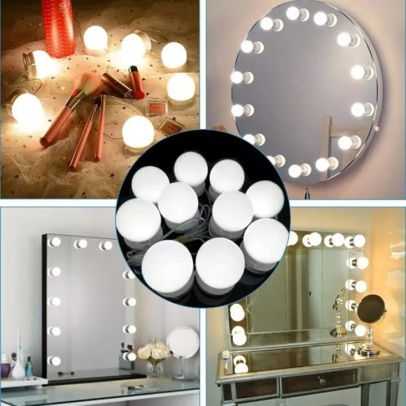 3-Mode LED Hollywood Vanity Makeup Mirror Light Bar
