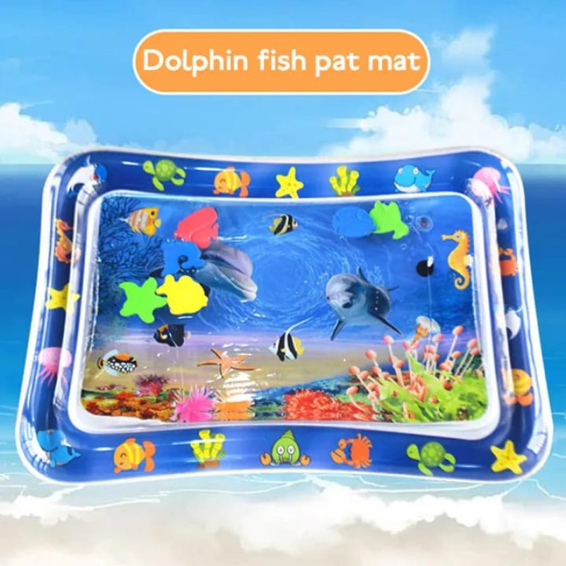 Inflatable Tummy Time Water Play Mat for Babies and Toddlers
